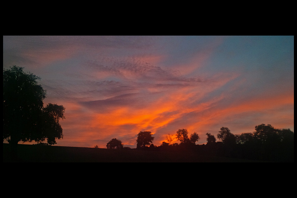 Sonnenuntergang am Hang - Oktober 2013 - Blackberry Z10