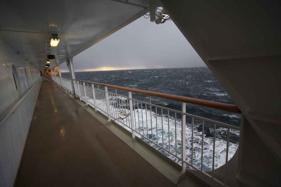 Schlechtwettertag auf der Hurtigruten - 10. März 2012