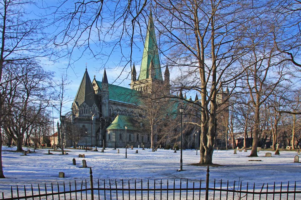Die Kathedrale von Trondheim, März 2012