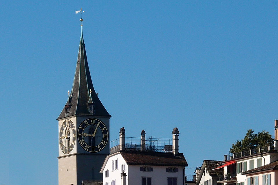 Zürich, St. Peter mit Dachterrasse - August 2012, KK