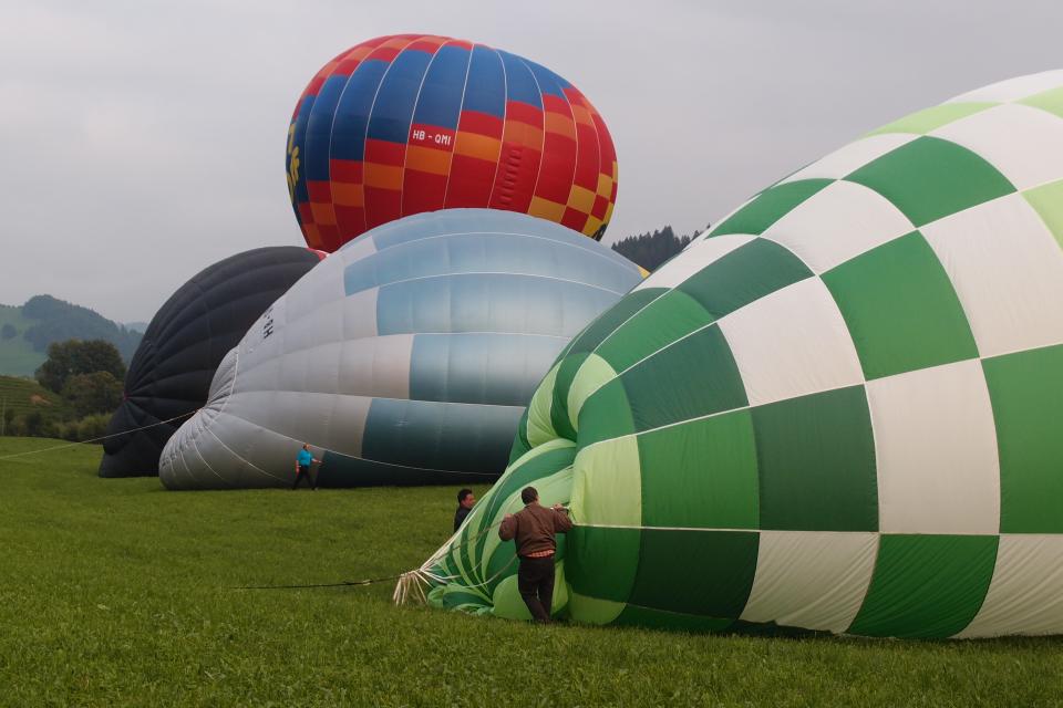 Heissluftballone vor dem Start - September 2012
