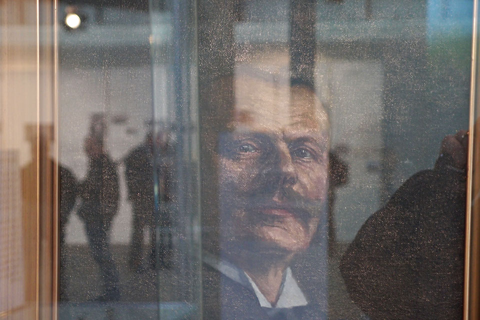 Eduard Spelterini, Einziges Portrait in Öl, Pelterini-Wanderausstellung, zur Zeit Ebnat-Kappel, 6. Sept. 2012, KK