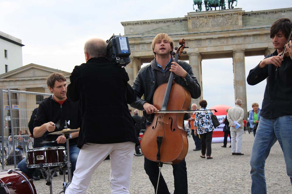 Stilbruch in Berlin, gefilmt vom RBB, 22. Sept. 2011