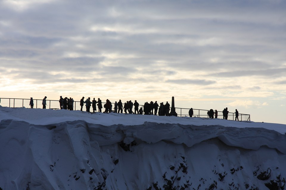 Die letzten Meter zum Nordkap - März 2012